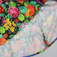 Pre Order: Multicolour Floral Printed Sequins Embellished Kurti