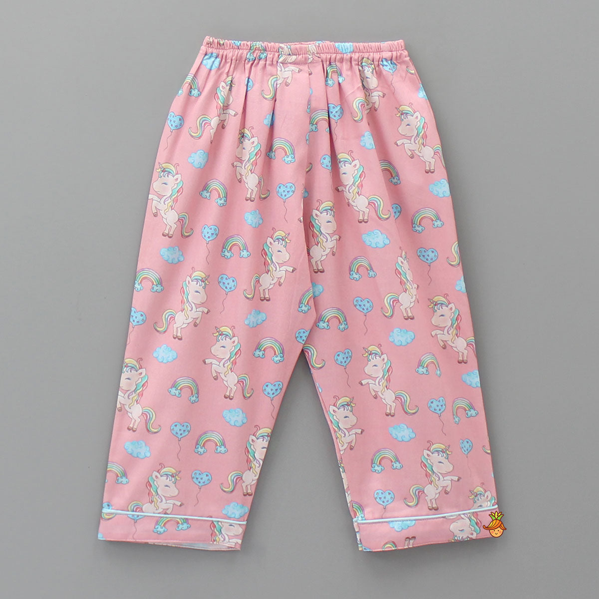Pretty Unicorn Printed Pink Sleepwear