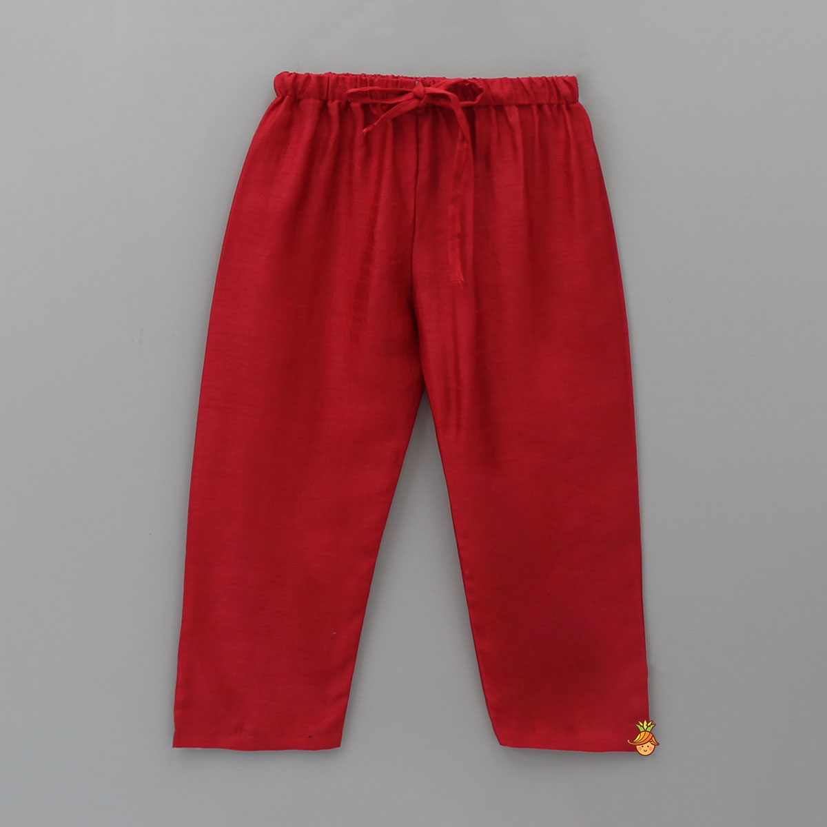 Bandhani Printed Red Kurta And Pyjama