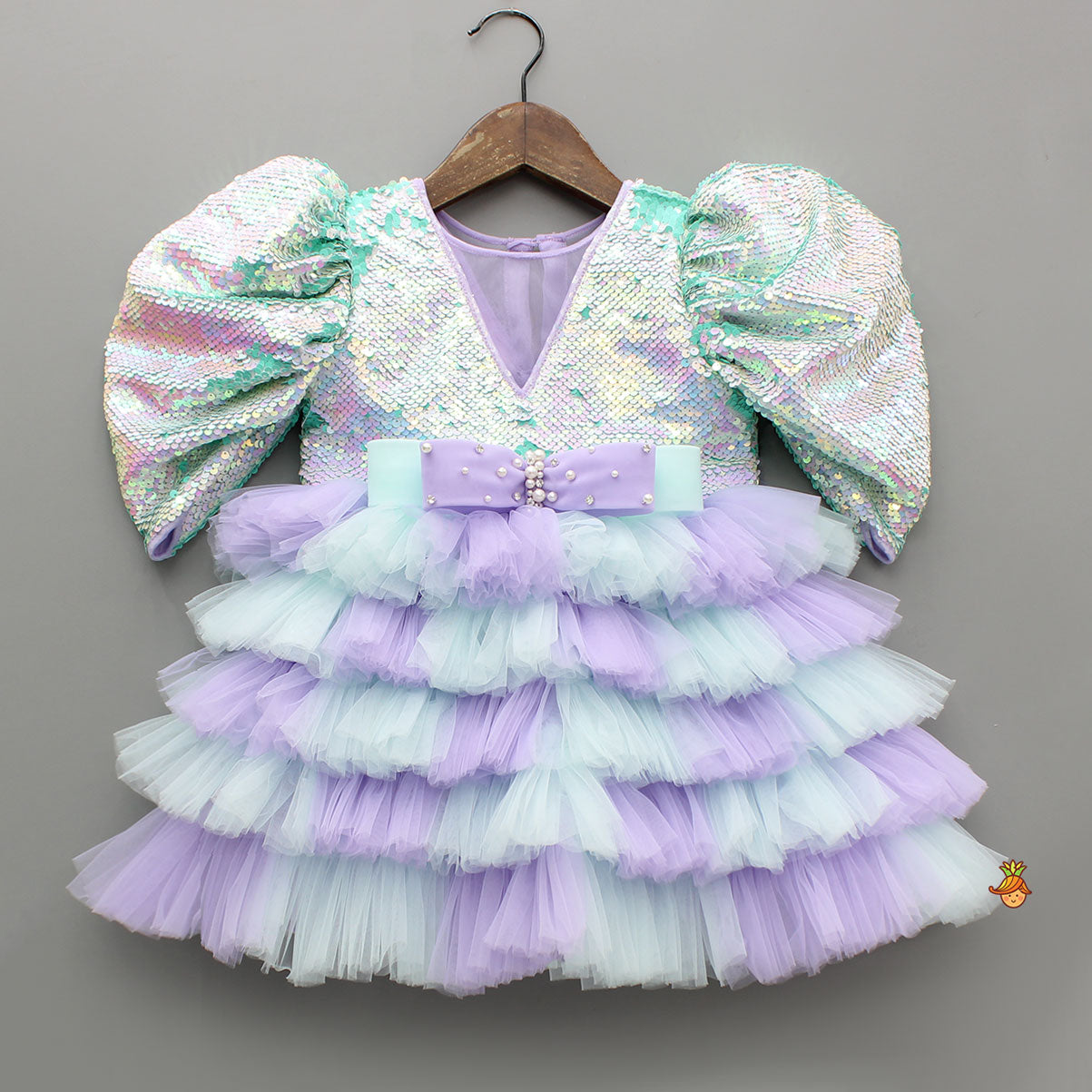 Reversible Sequined Dual Tone Dress