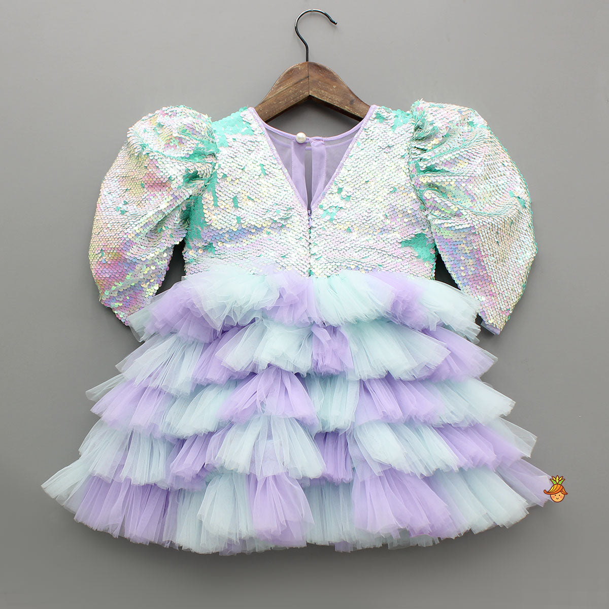 Reversible Sequined Dual Tone Dress
