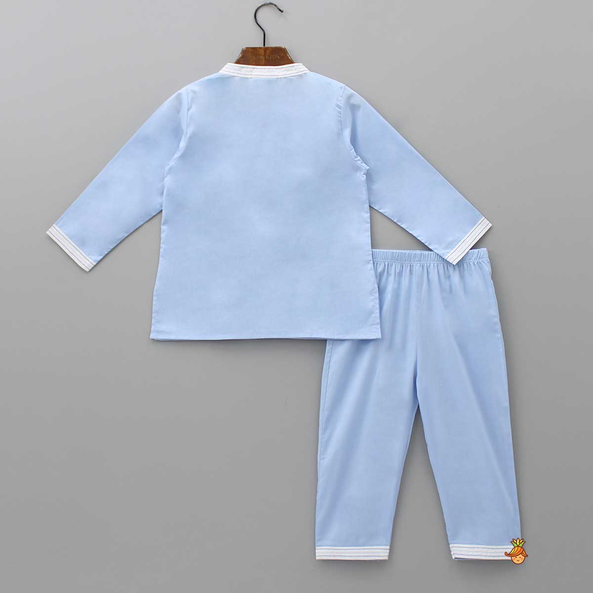Patch Pocket Detailed Blue Sleepwear