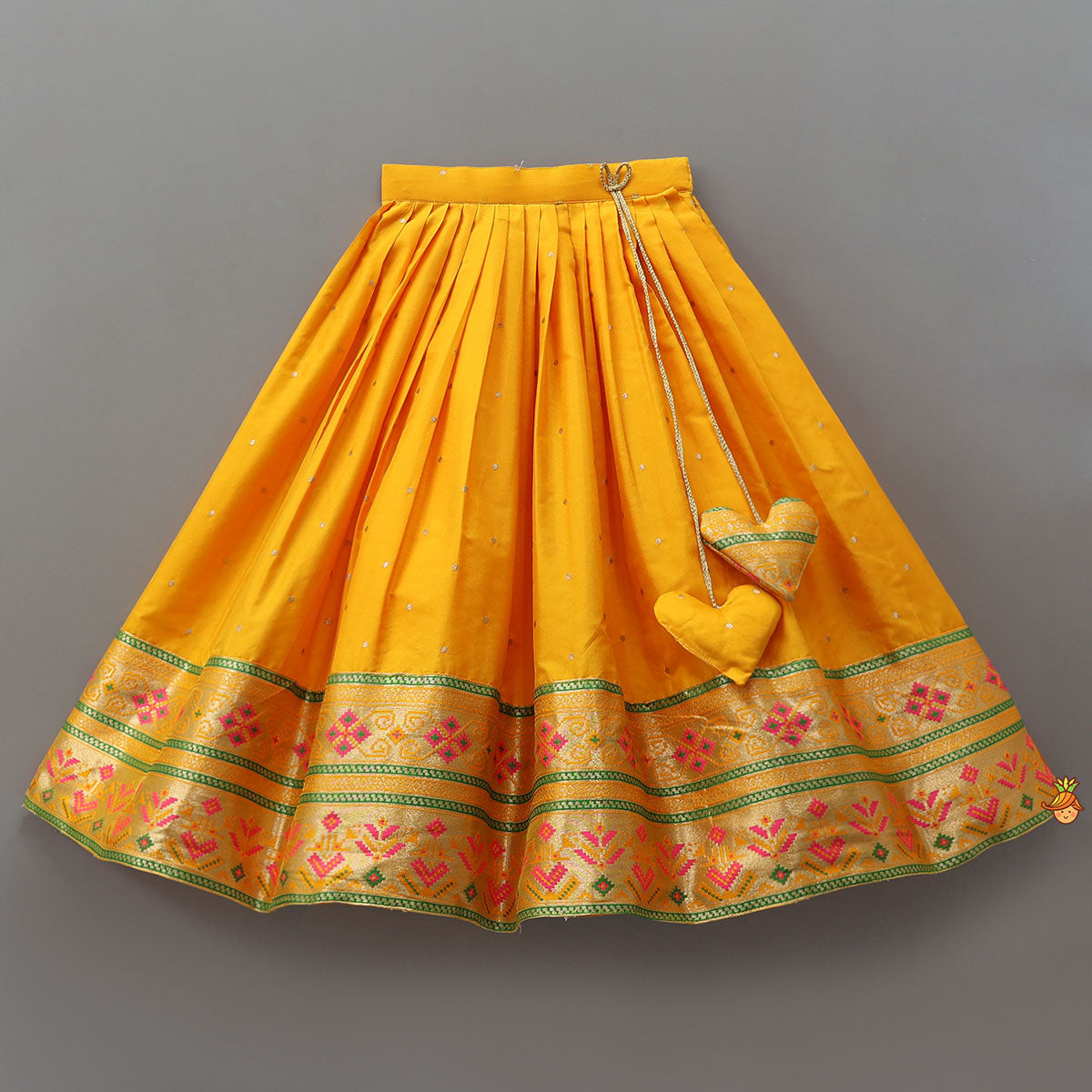 Front Open Brocade Top And Lehenga