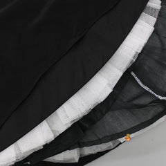 Pre Order: Stylish Overlap Black Top And Layered Lehenga