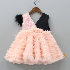Pre Order: Multi Layered Sequined Bowie Dress With Hair Clip