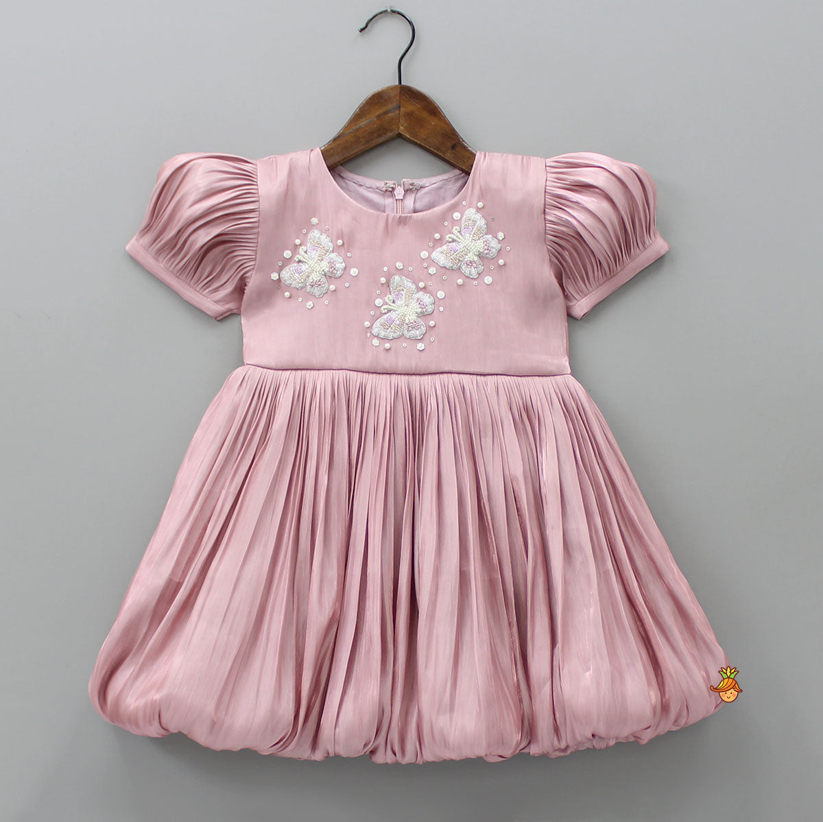 Pre Order: Pleated Pink Balloon Dress