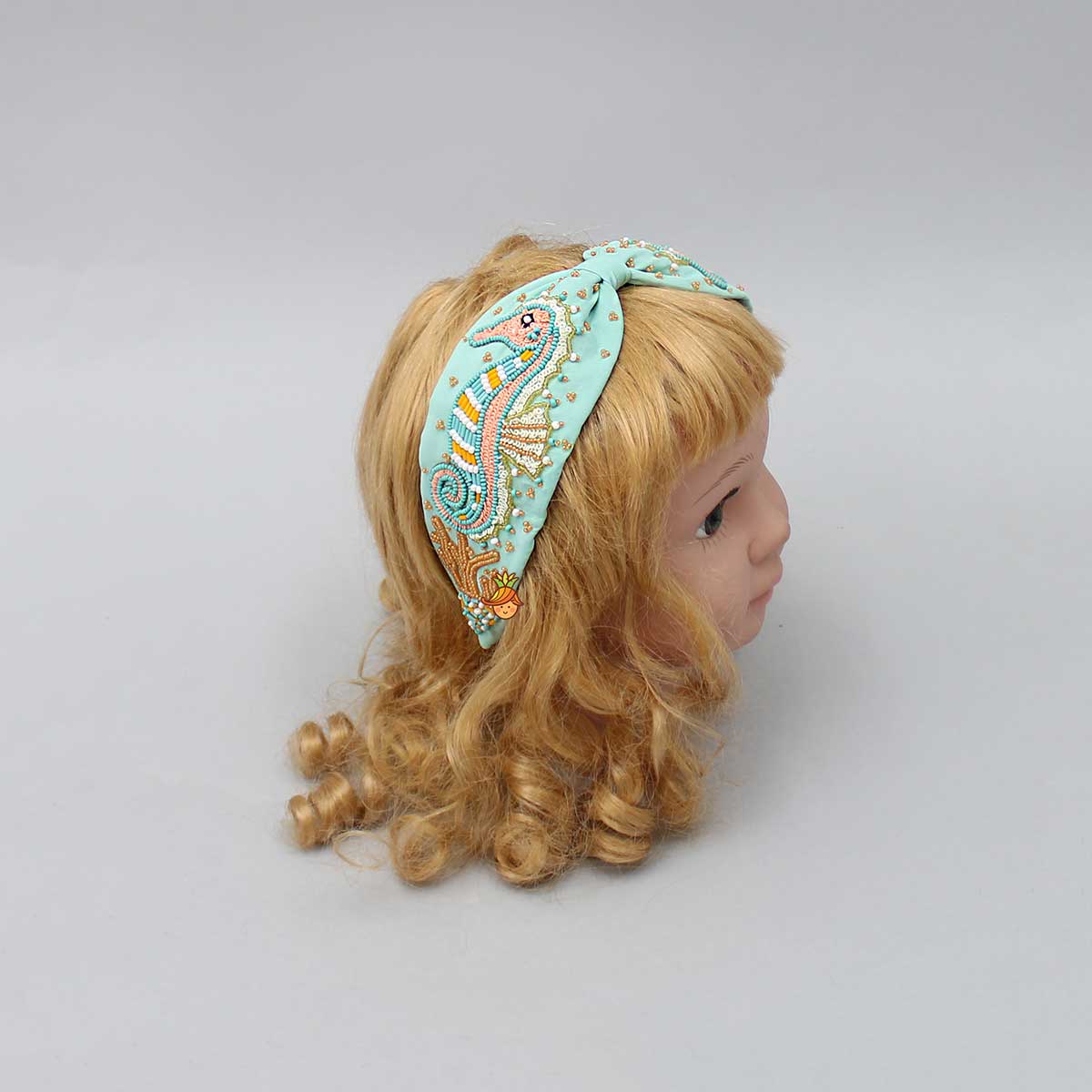 Seahorse Embroidered Hairband
