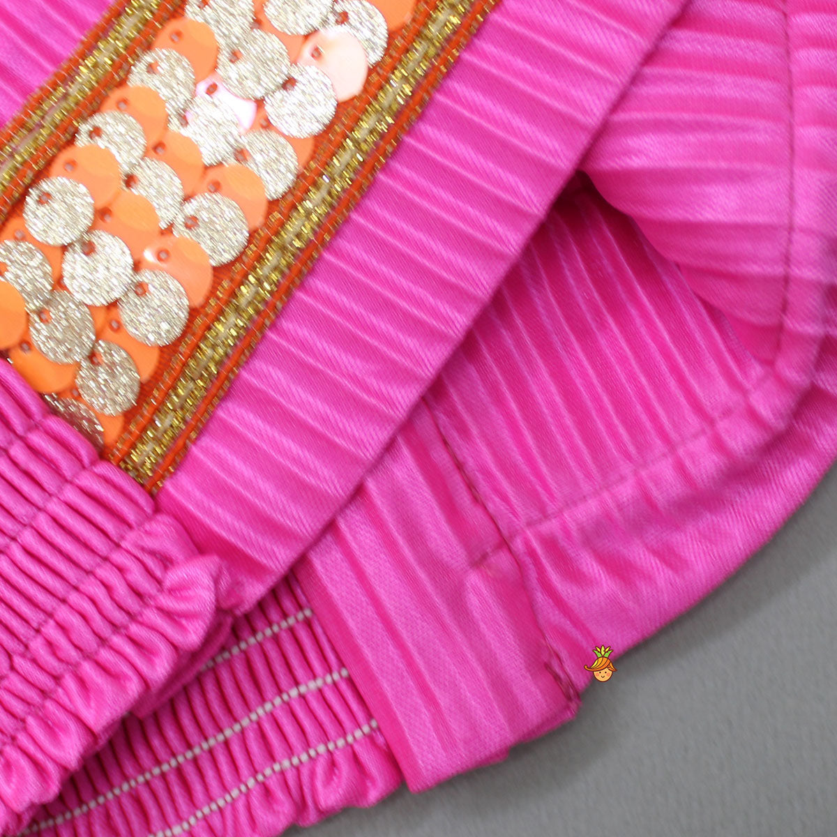 Pink Top With Side Slits Kurti And Patiala