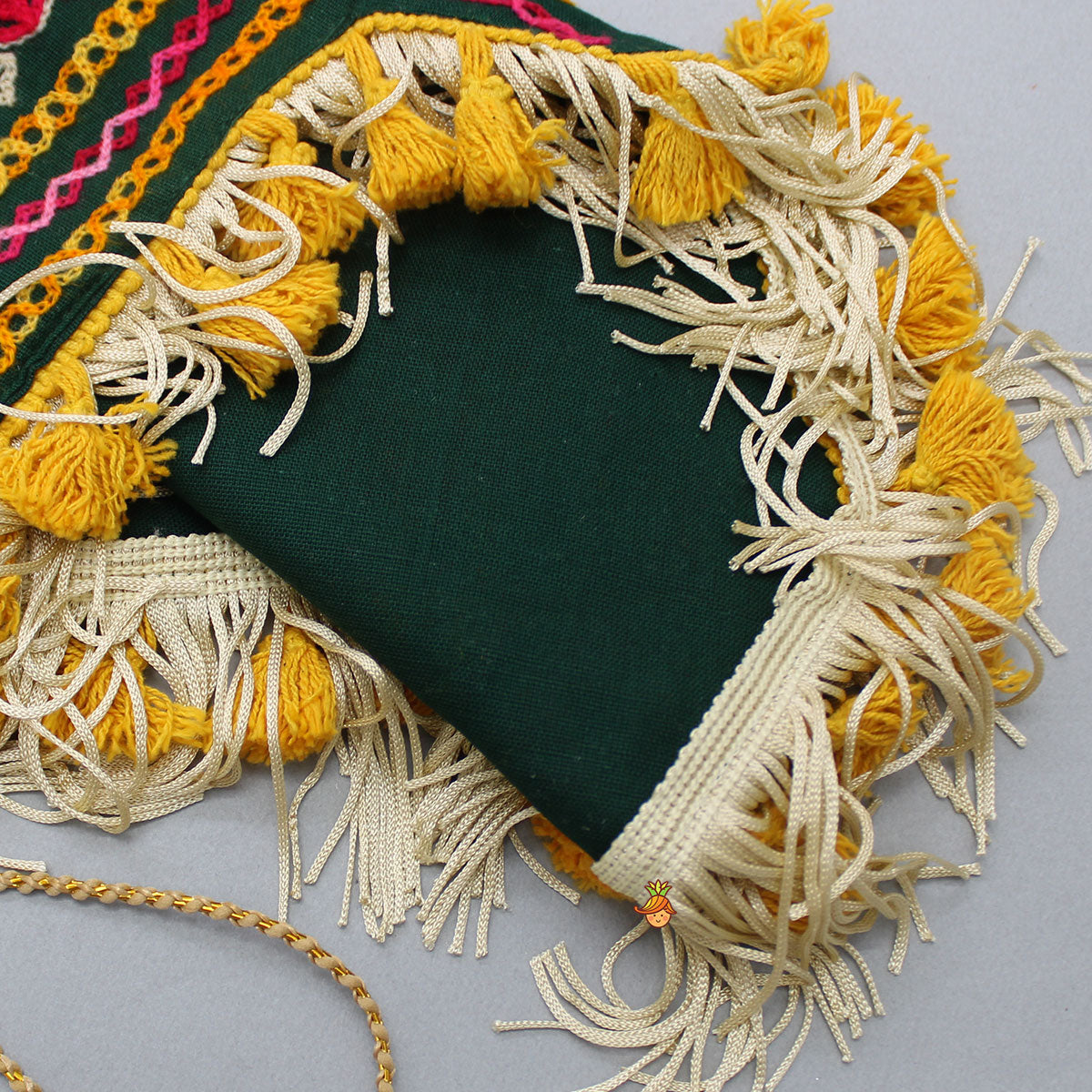 Thread Embroidered Stylish Halter Neck Top And Lehenga