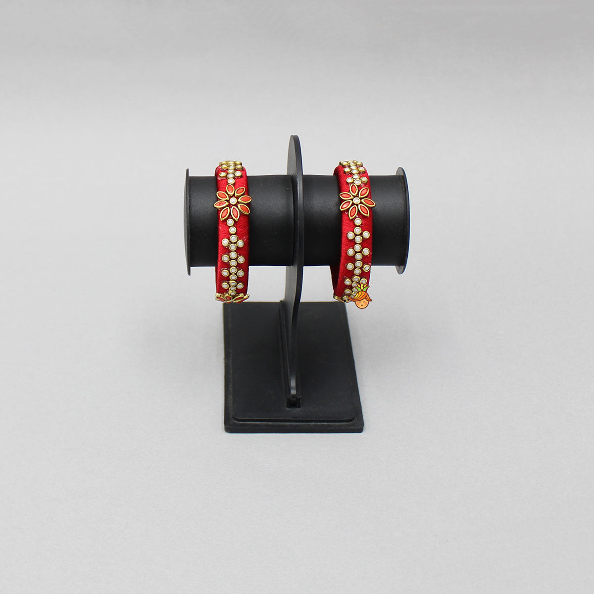 Floral Red Bangles