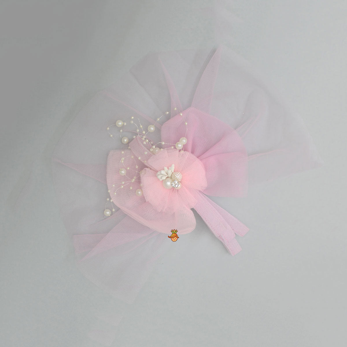 Elegant Pink Floral Hair Clip