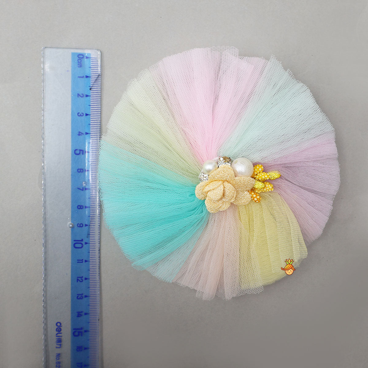 Flower Enhanced Net Multicolour Hair Clip