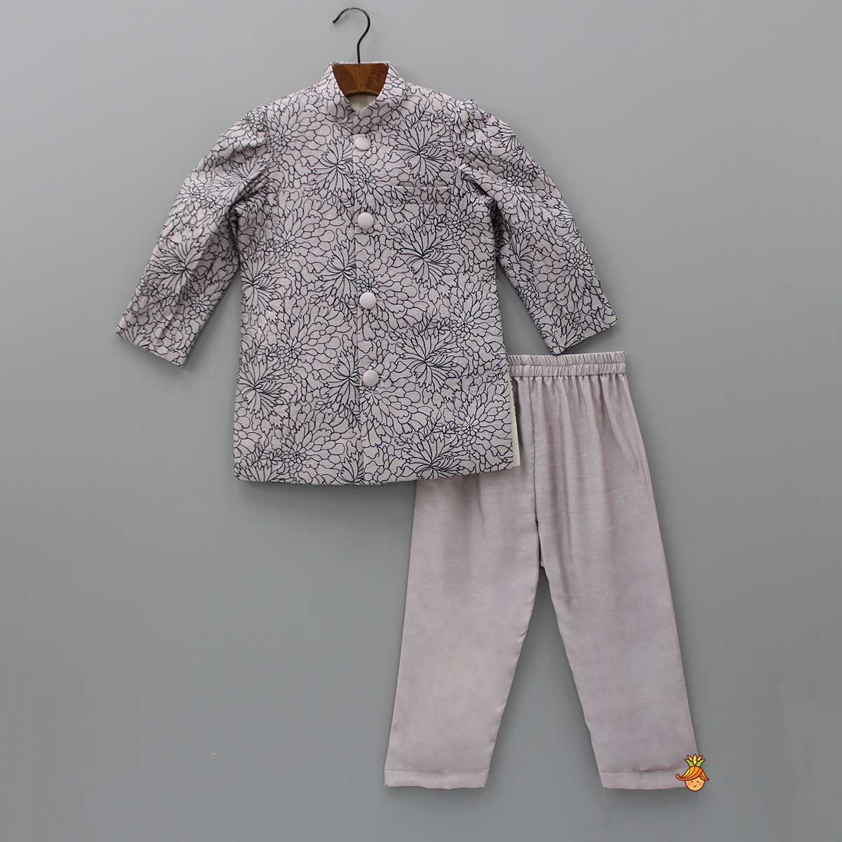 Thread Embroidered Sherwani And Pyjama