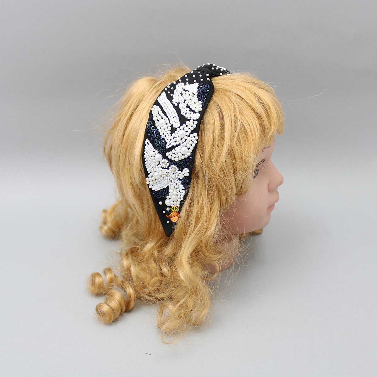 Pearl Embroidered Hairband