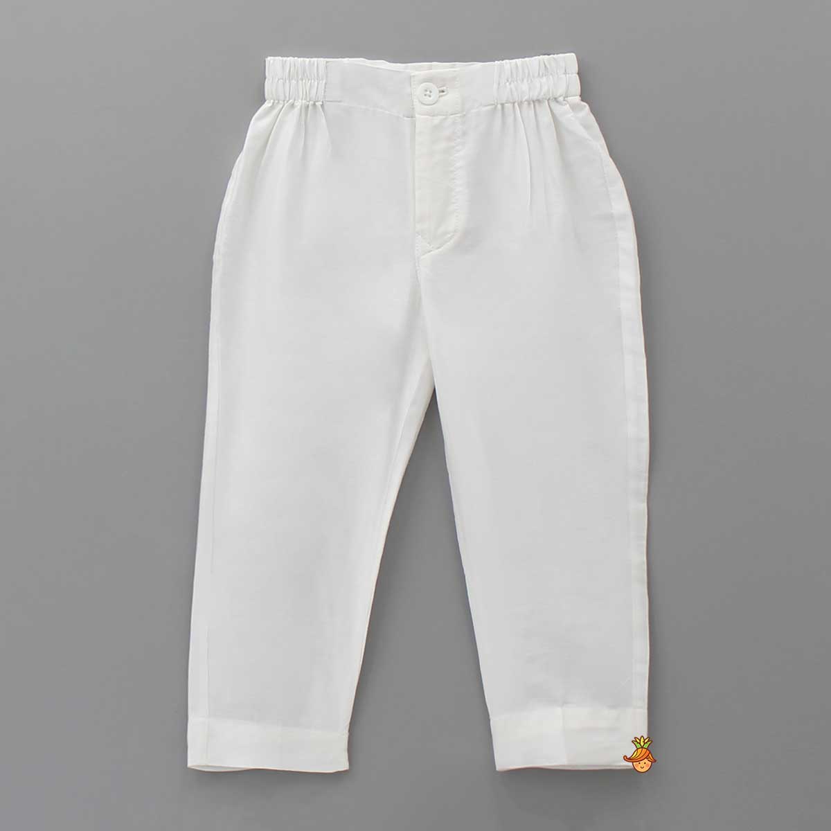 Cotton Linen Multicolour Kurta And White Pant