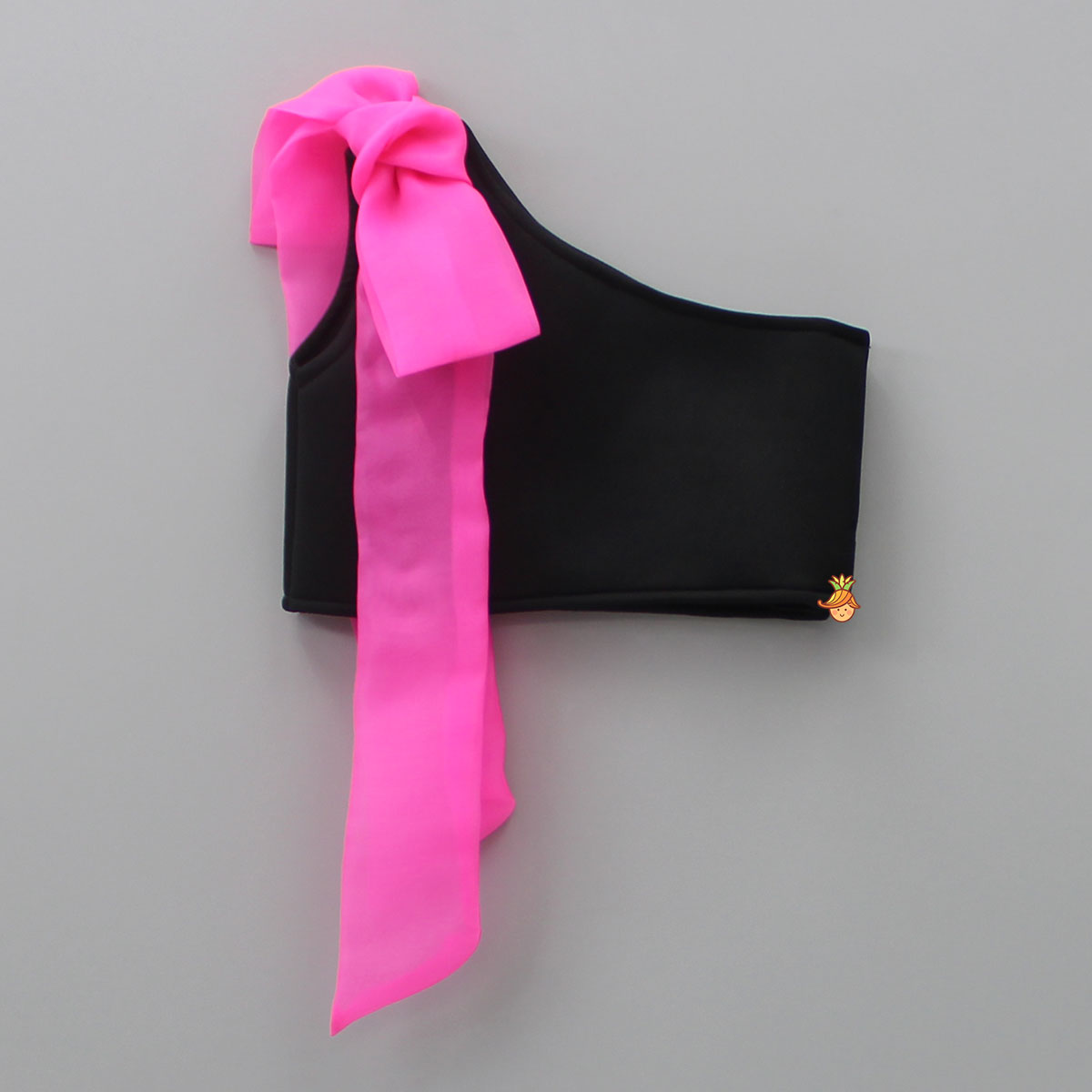Dual Tone One-Shoulder Neoprene Top And Shorts