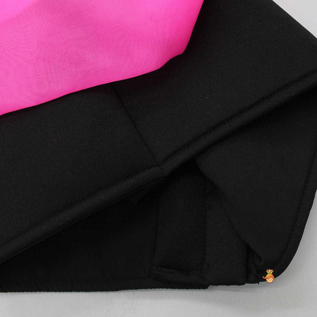 Dual Tone One-Shoulder Neoprene Top And Shorts