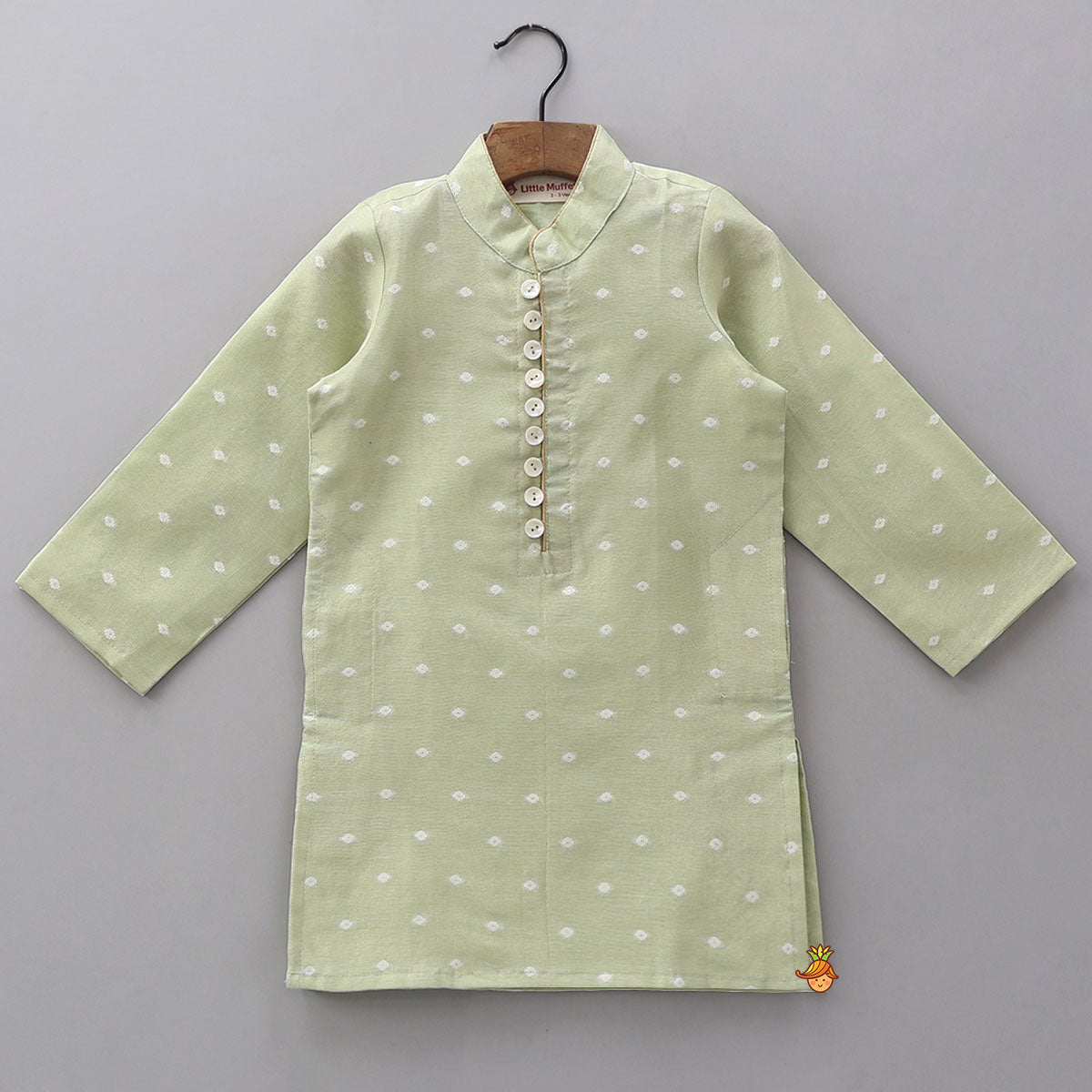 Booti Detailed Sheen Ethnic Kurta And Pyjama