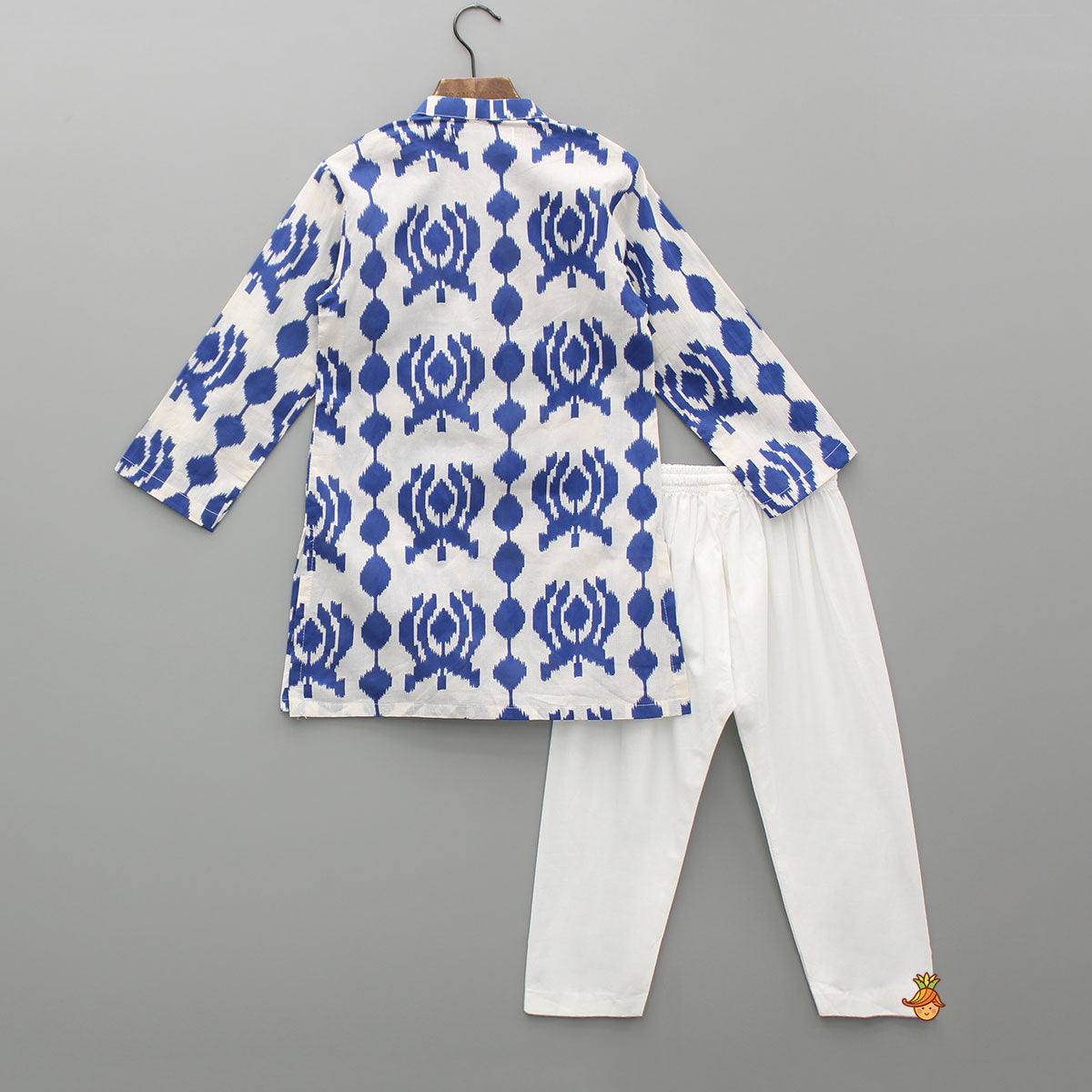 Dual Tone Printed Kurta And Pyjama