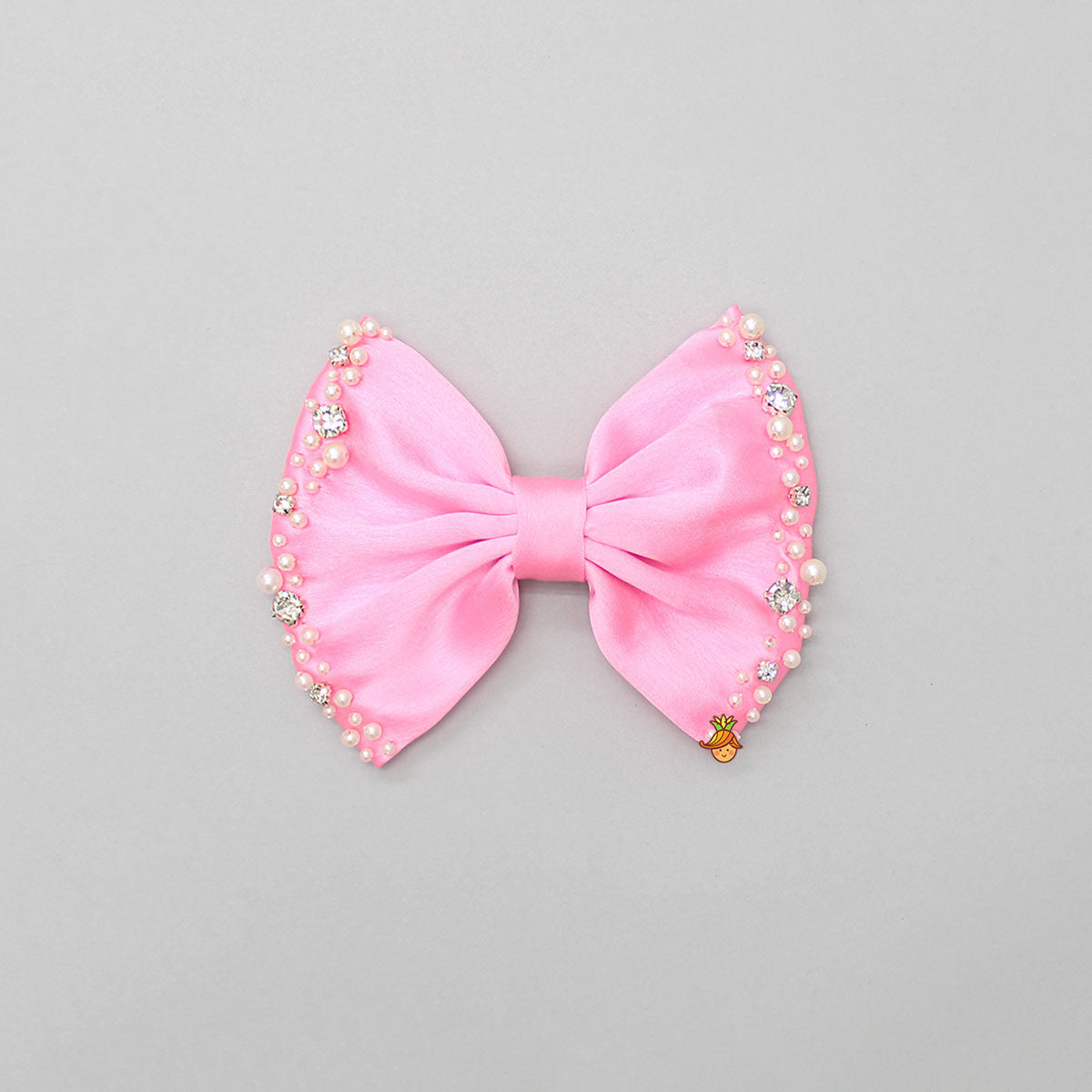 Beautiful Pink Satin Hair Clip