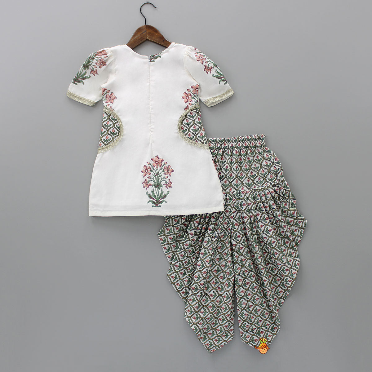 Floral Printed Kurti With Patiala