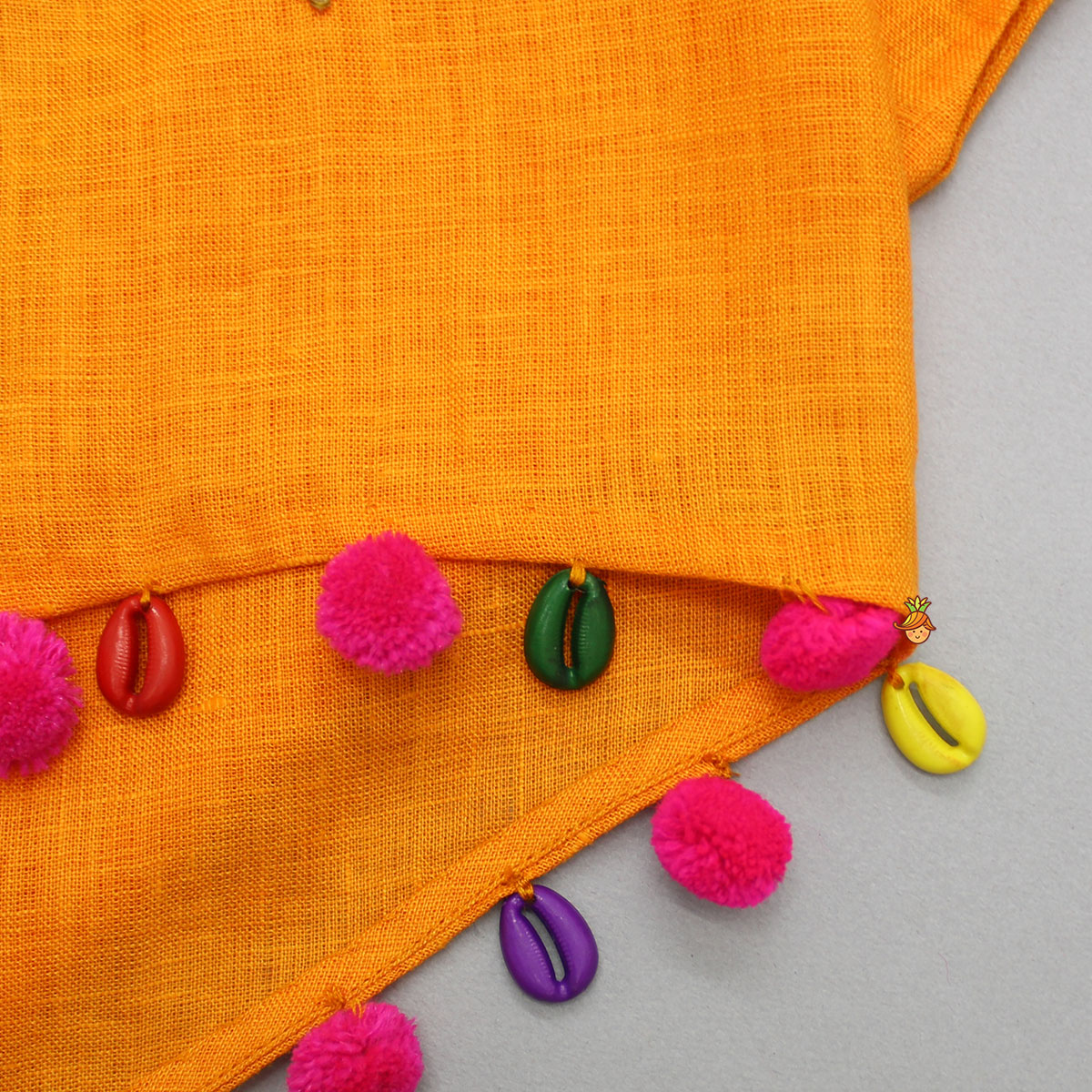 Orange Kaftan Top And Patiala