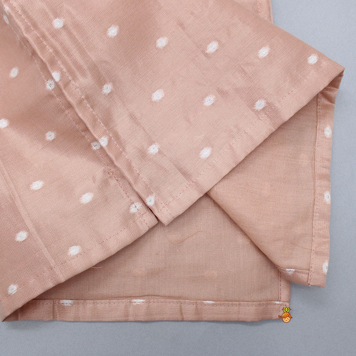 Butti Work Peach Kurta And Pyjama