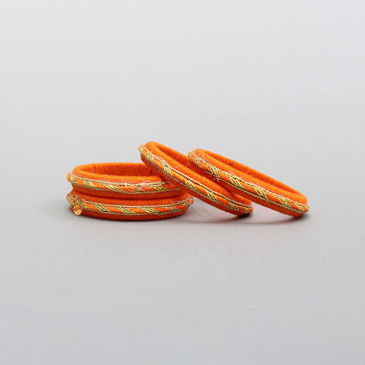 Beautiful Orange Thread Bangles