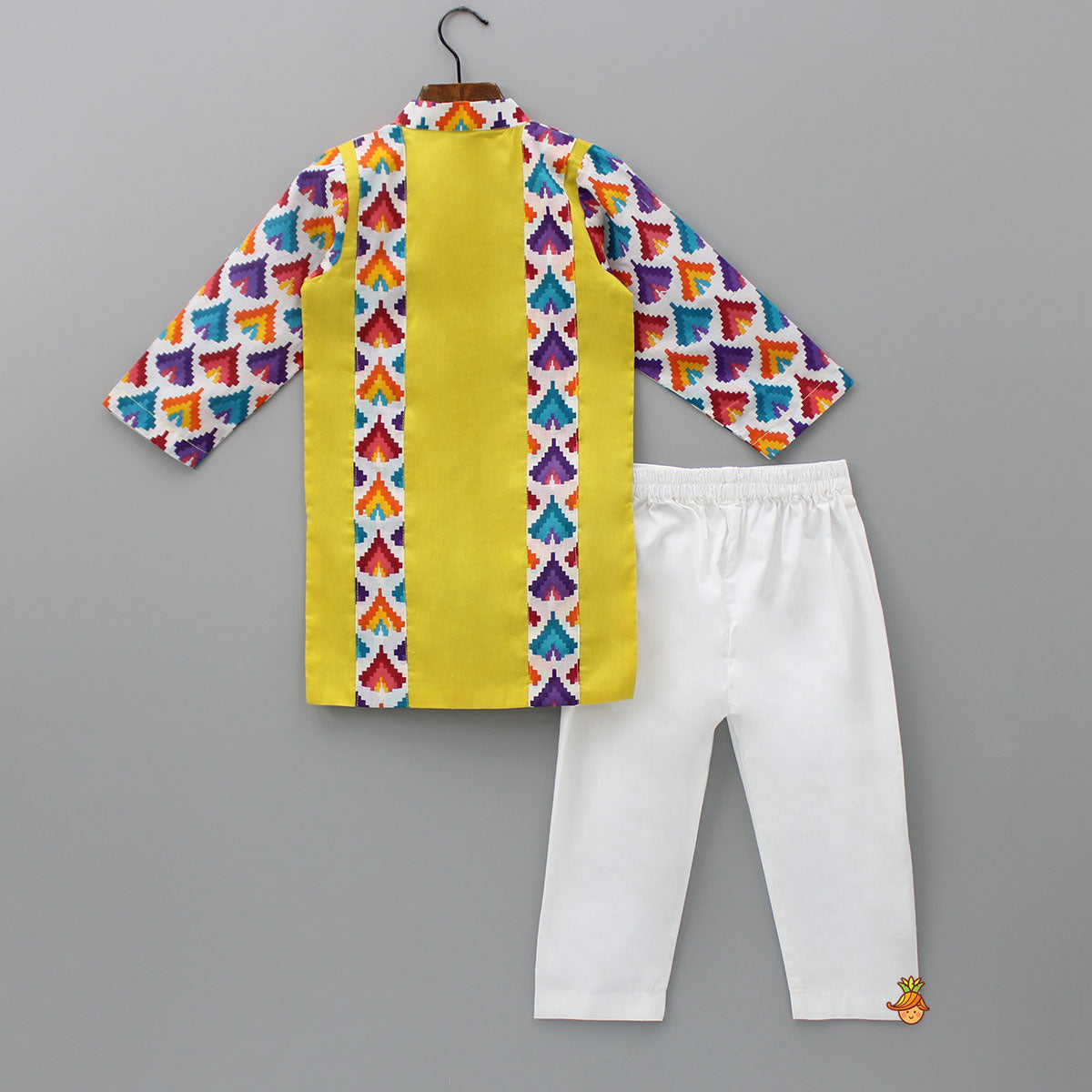 Multicolour Printed Kurta And Pyjama