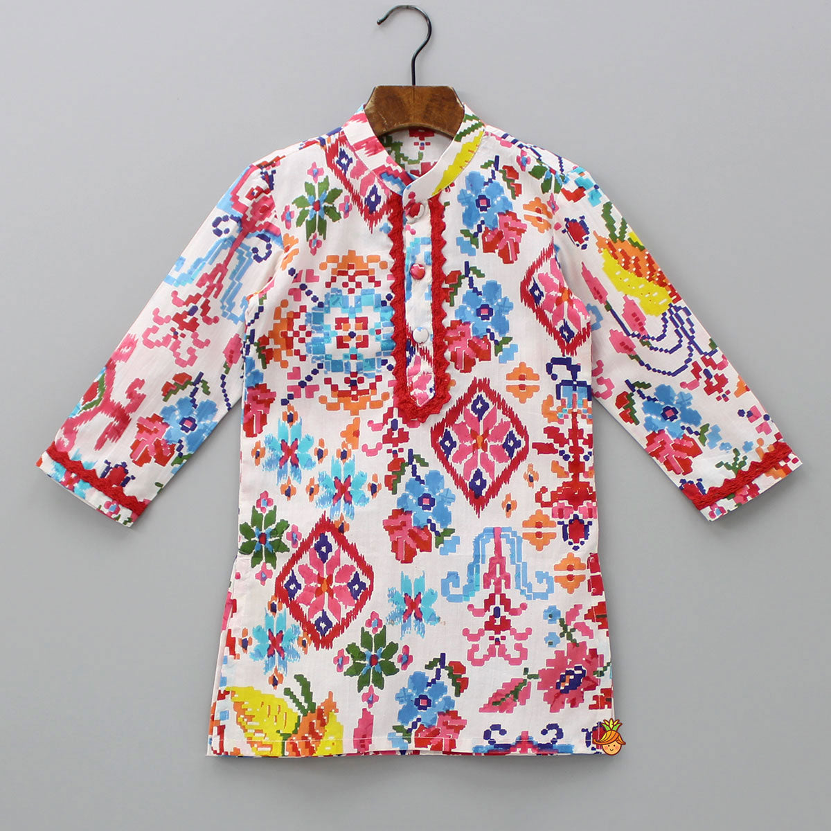 Printed Multicolour Kurta And Pyjama