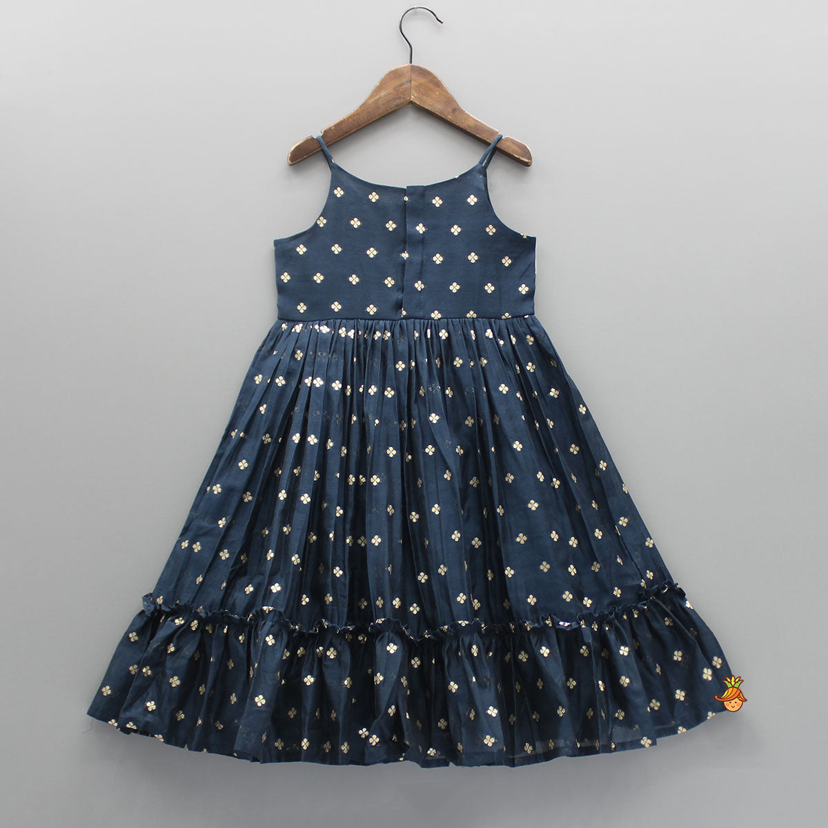 Embroidered Strappy Blue Kurti