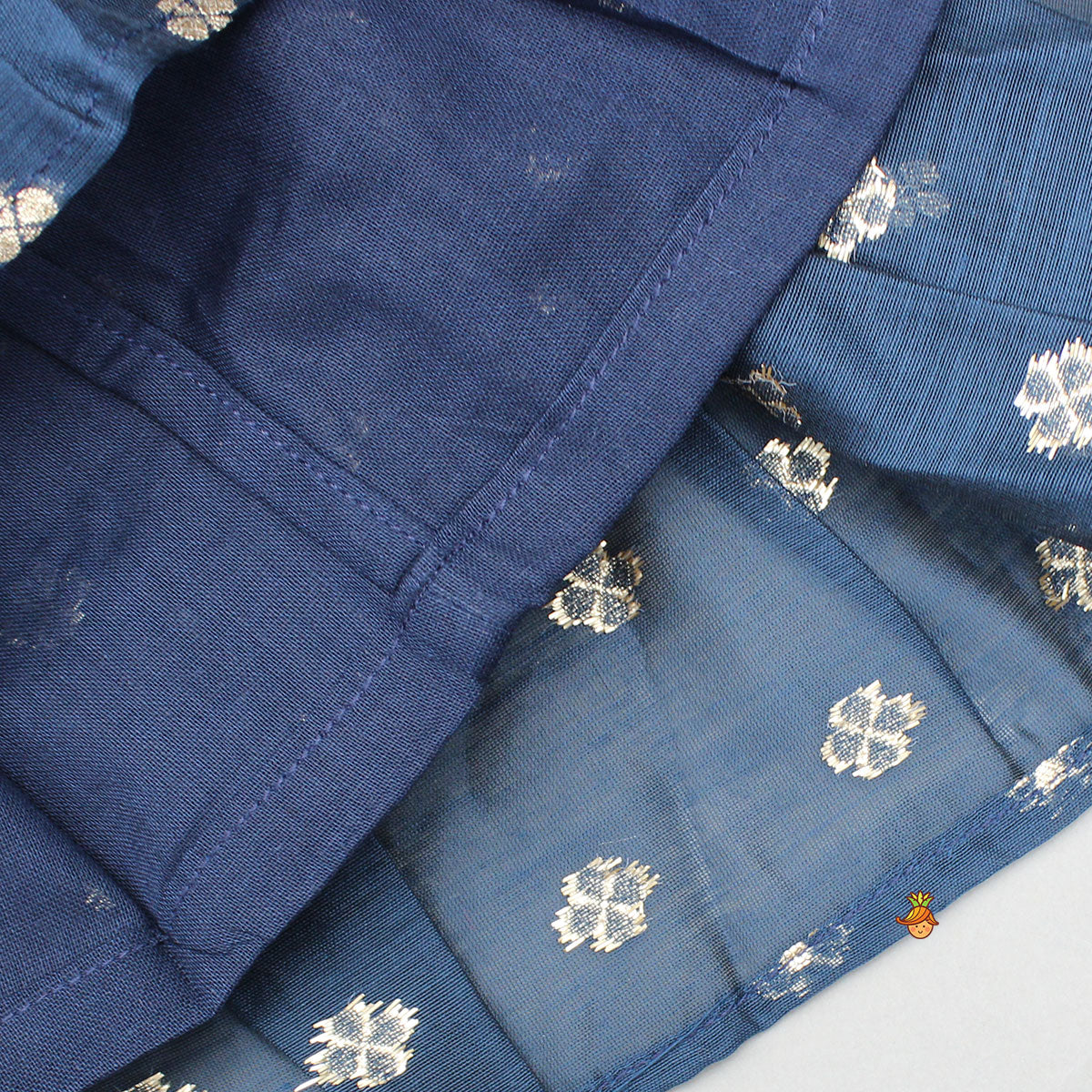 Embroidered Strappy Blue Kurti
