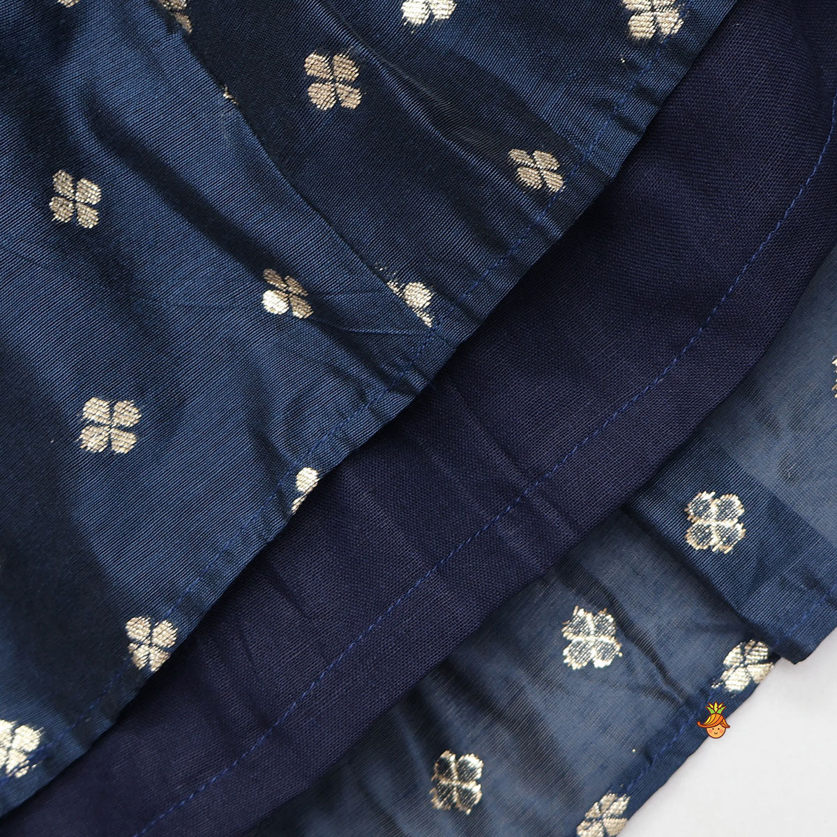 Embroidered Strappy Blue Kurti