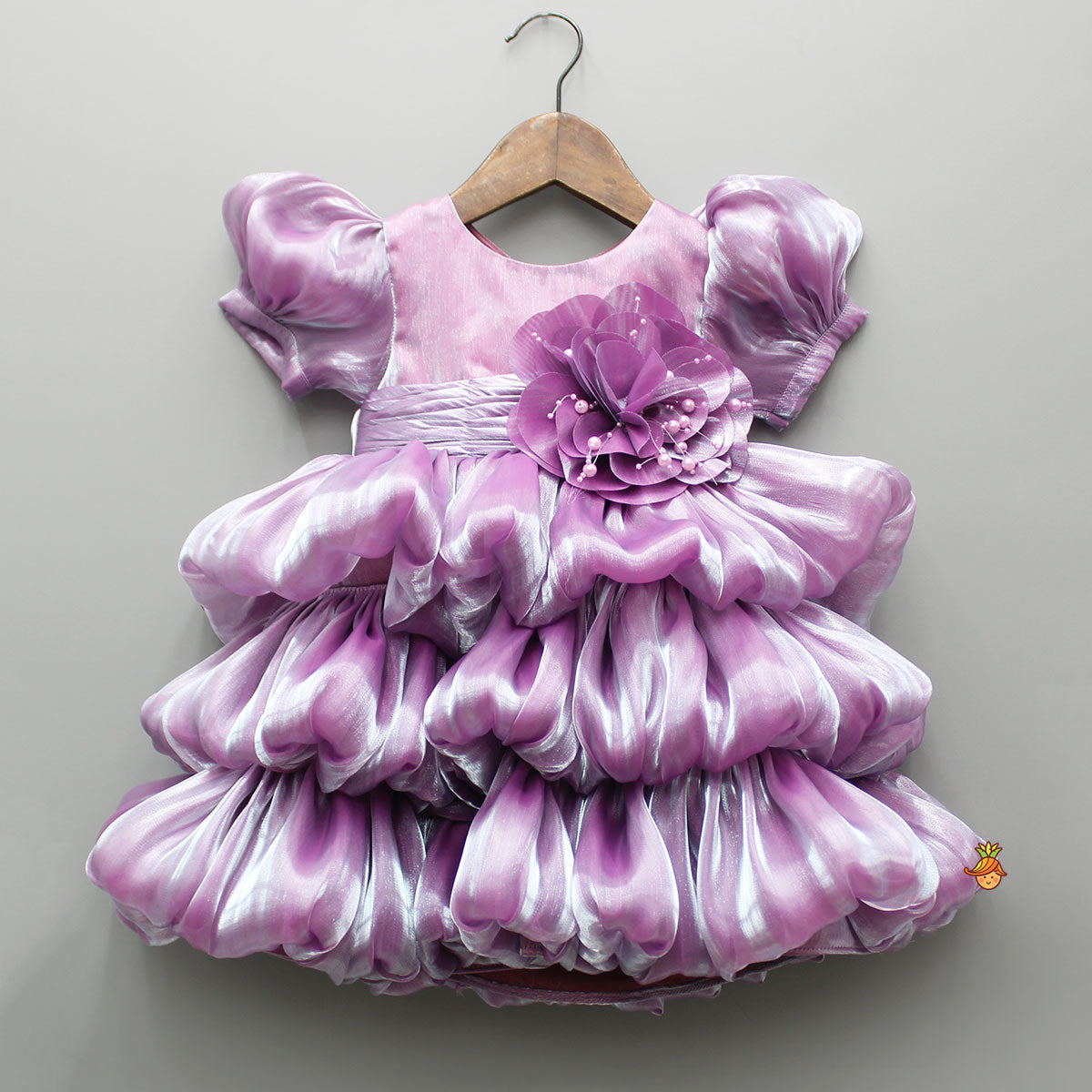 Purple Ruffled Dress