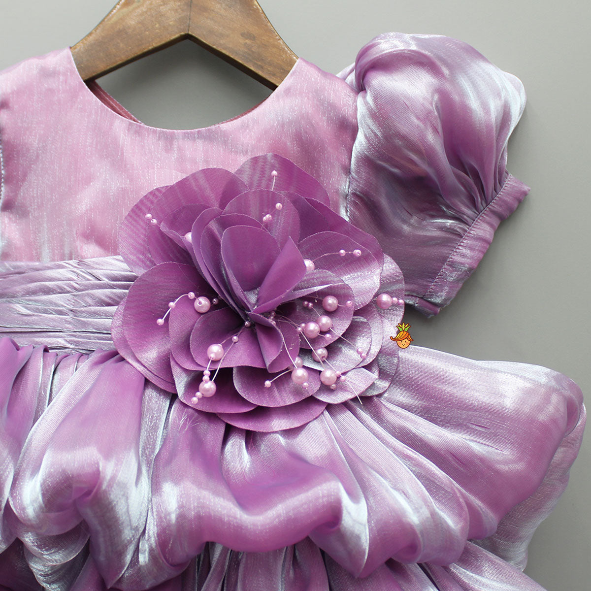 Purple Ruffled Dress