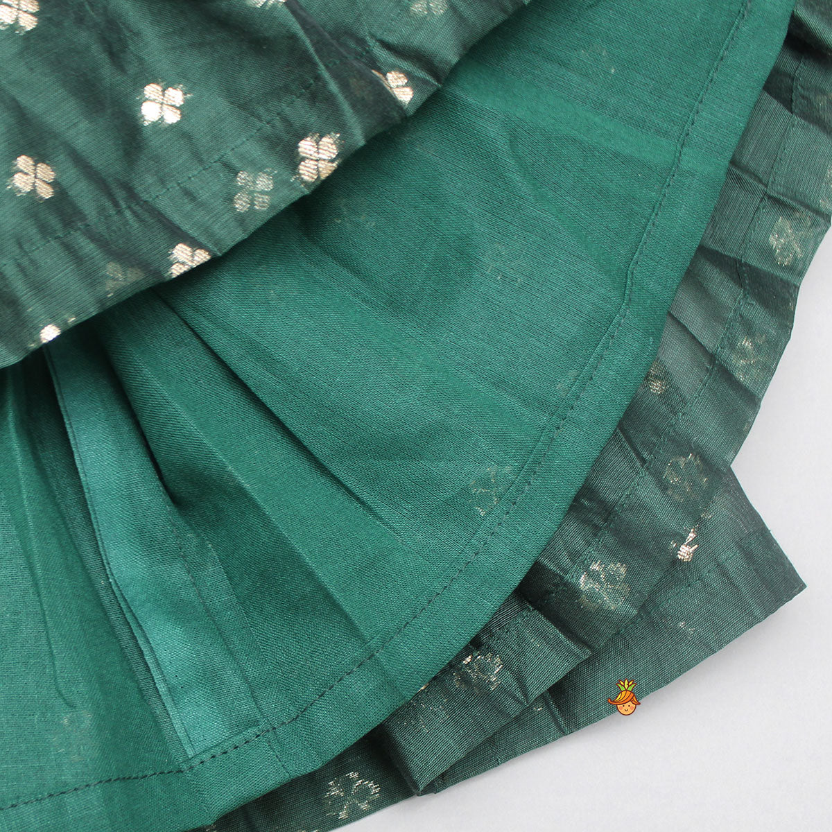 Embroidered Strappy Green Kurti