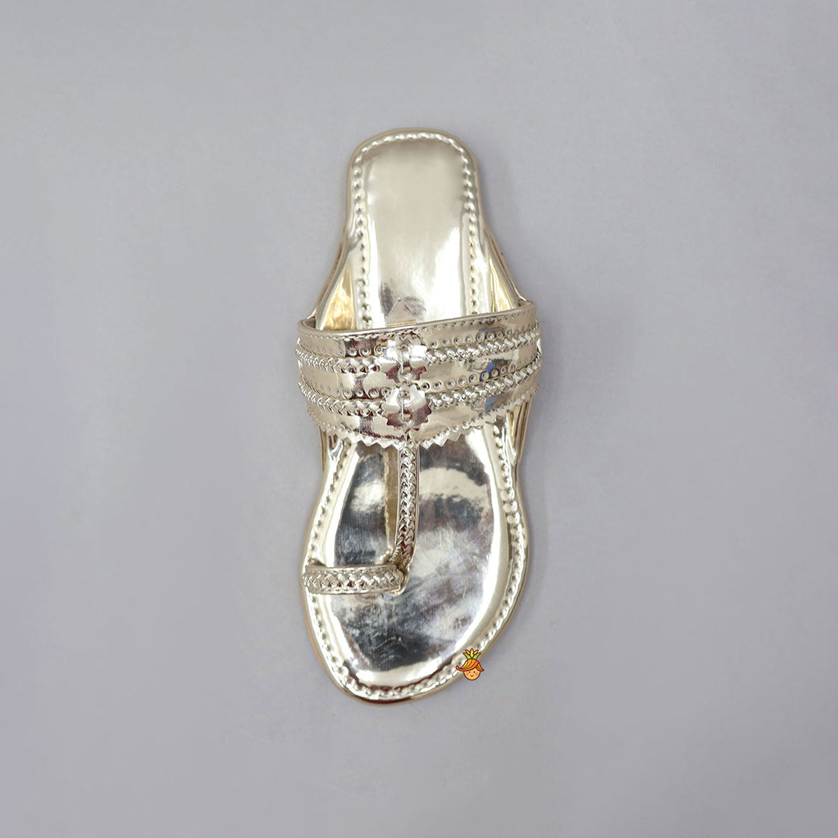 Shiny Braided Kolhapuri Flats