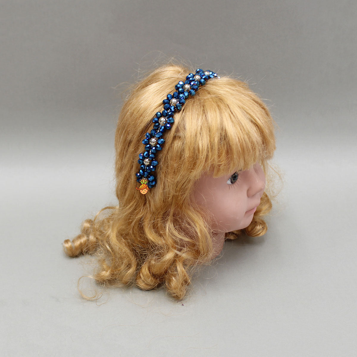 Artificial Blue Stone Embellished Hairband