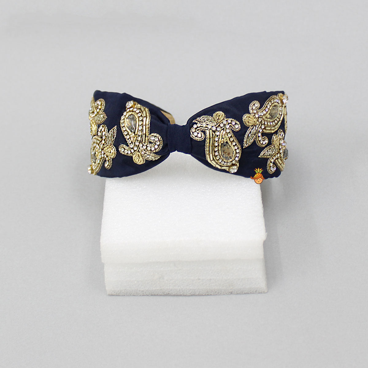 Artificial Stones Embroidered Hairband