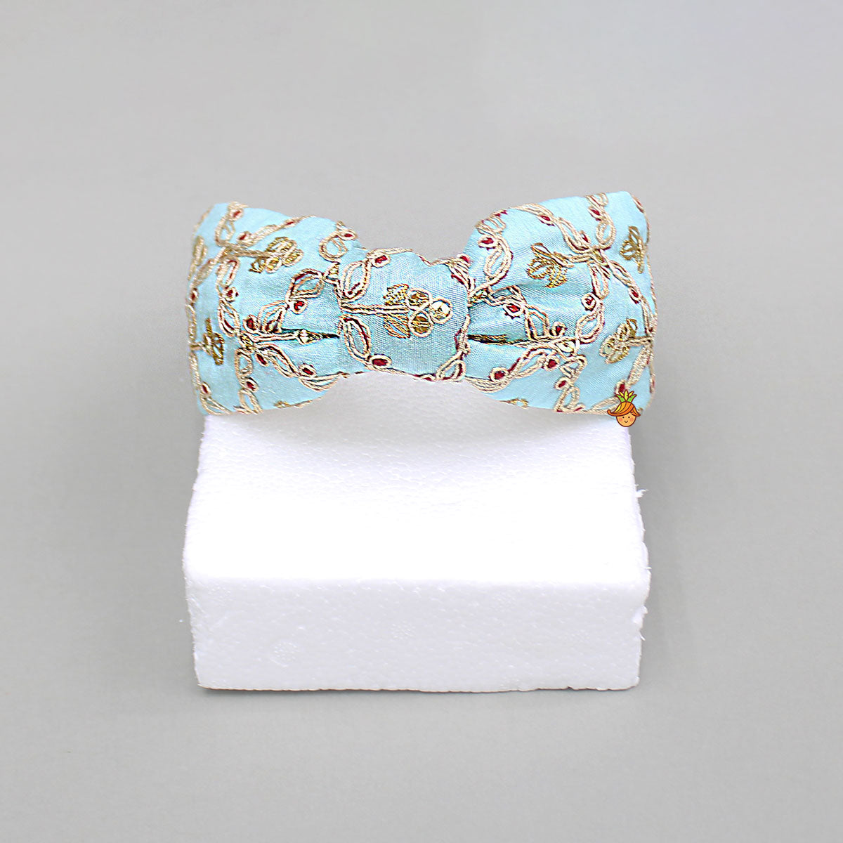 Blue Embroidered Hairband