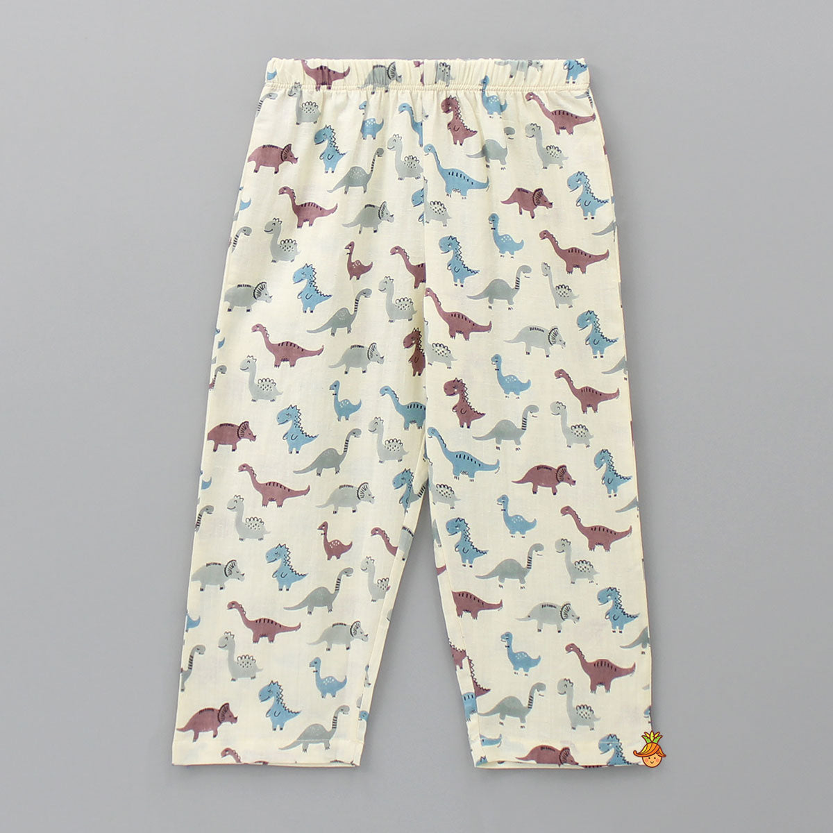 Multicoloured Animal Printed Top And Pyjama