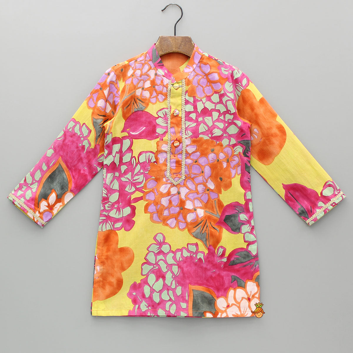 Floral Printed Multicoloured Kurta With Pyjama