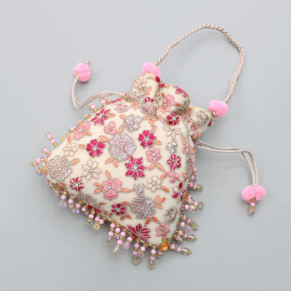 Multicolour Embroidered Potli Bag