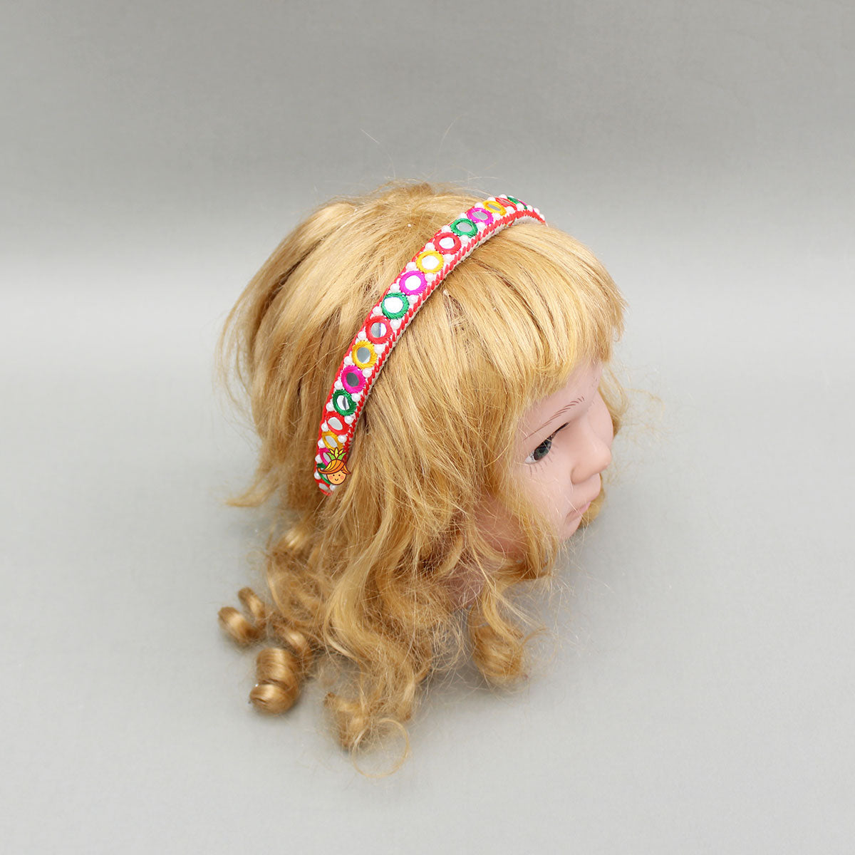 Faux Mirror Work Multicolour Hairband