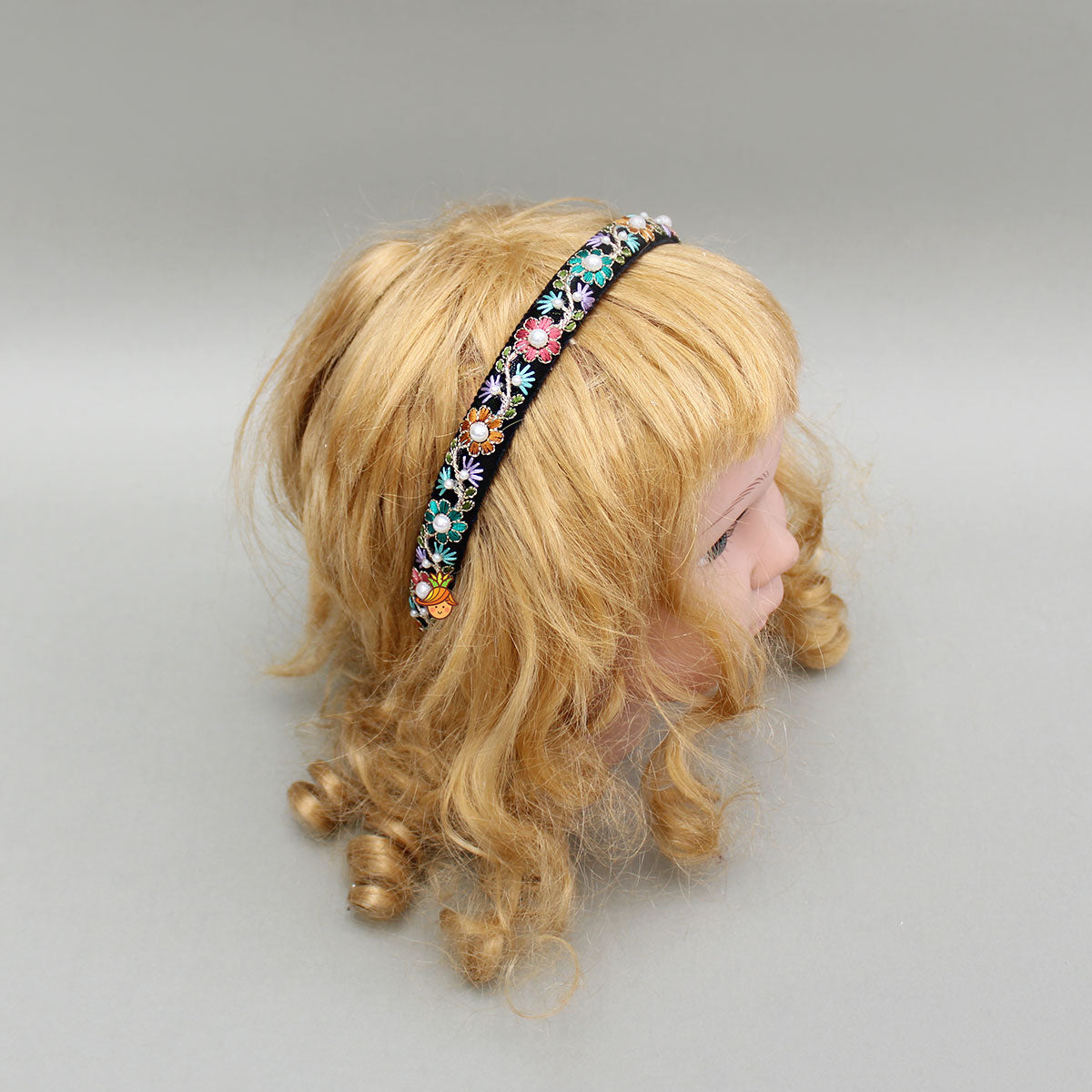 Multicolour Floral Embroidered Hairband