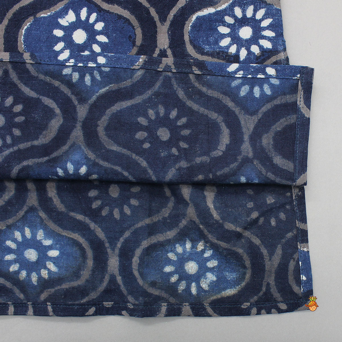 Hand Block Printed Blue Kurta