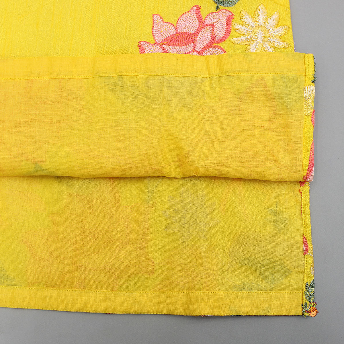 Yellow Embroidered Kurta And Pyjama