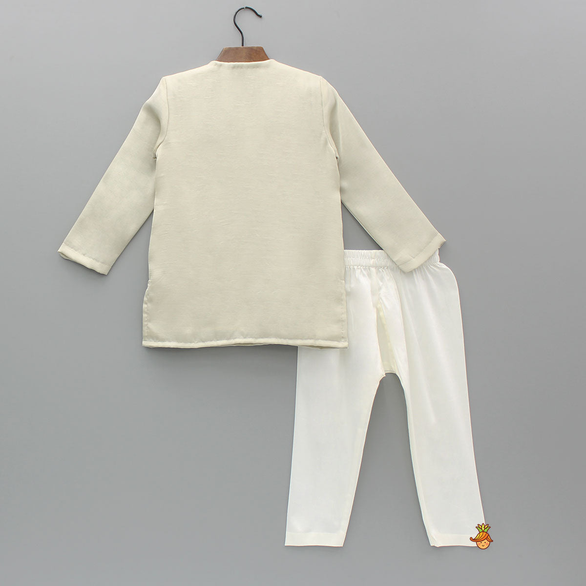 Ivory Embellsihed Kurta And Pyjama