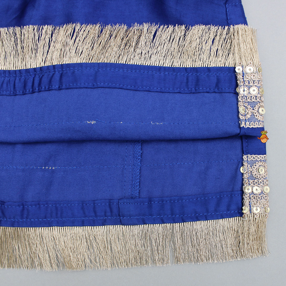 Blue Strappy Top And Sharara With Dupatta