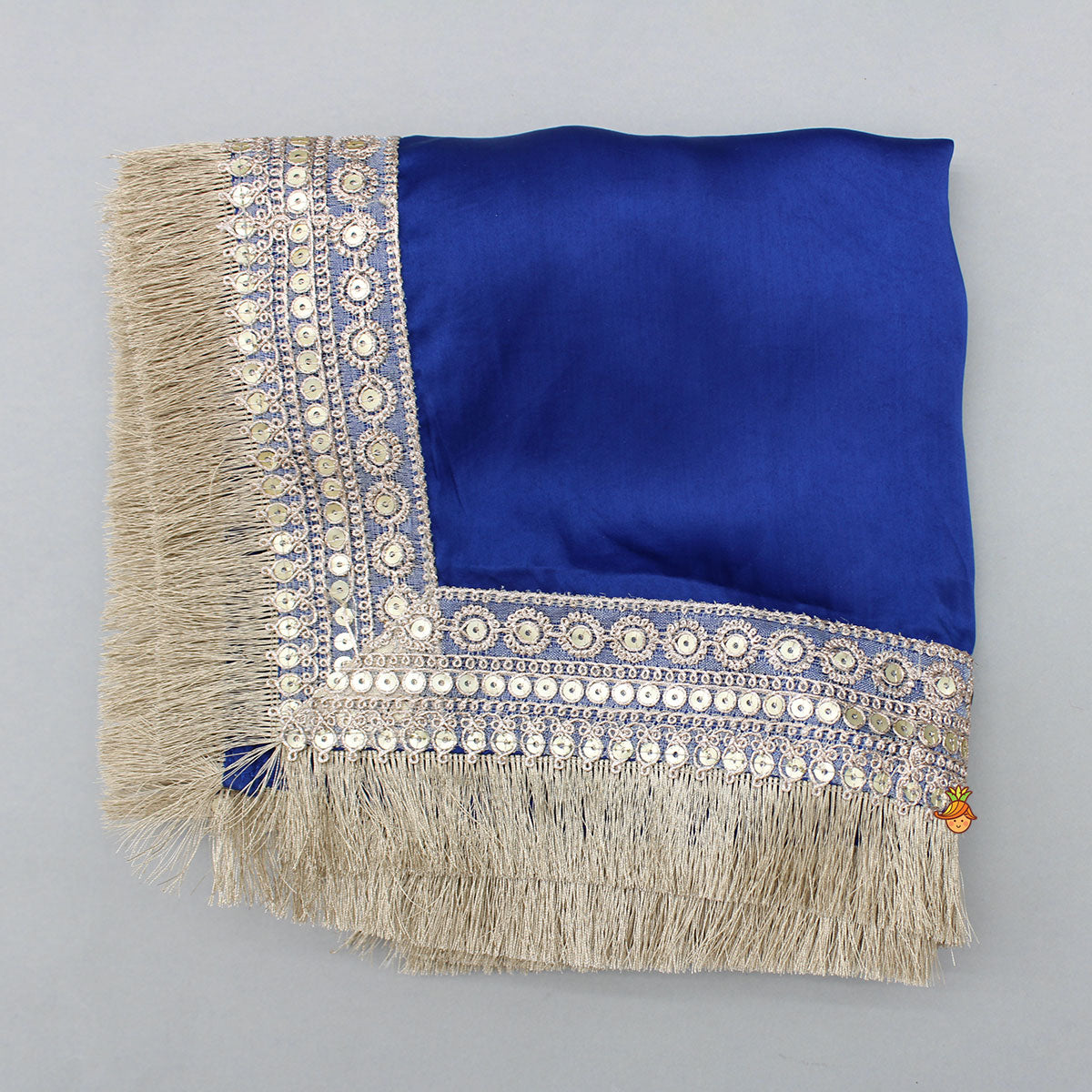 Blue Strappy Top And Sharara With Dupatta